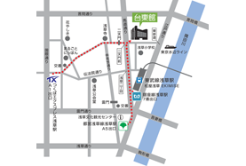 東京都立産業貿易センター地図